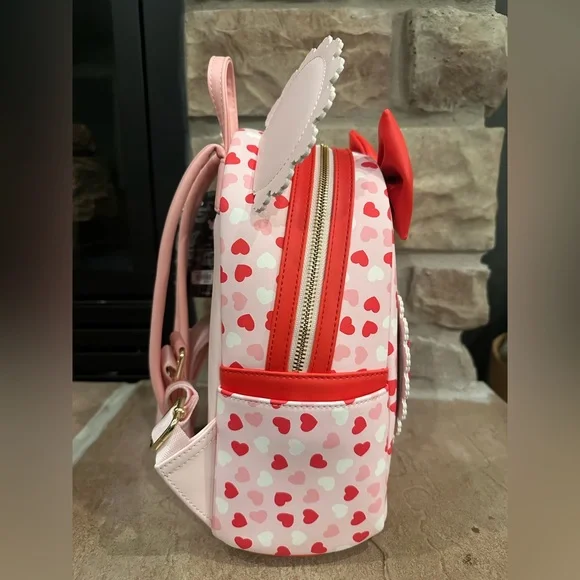 Adorable Loungefly Minnie and Mickey Mini Backpack ❤️ 💖 - Picture 4 of 9